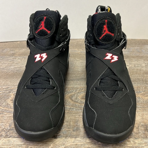 Air Jordan 8 Retro “Playoffs/Bred” Black Red – Men’s Size 10.5 – OG Box main image 8
